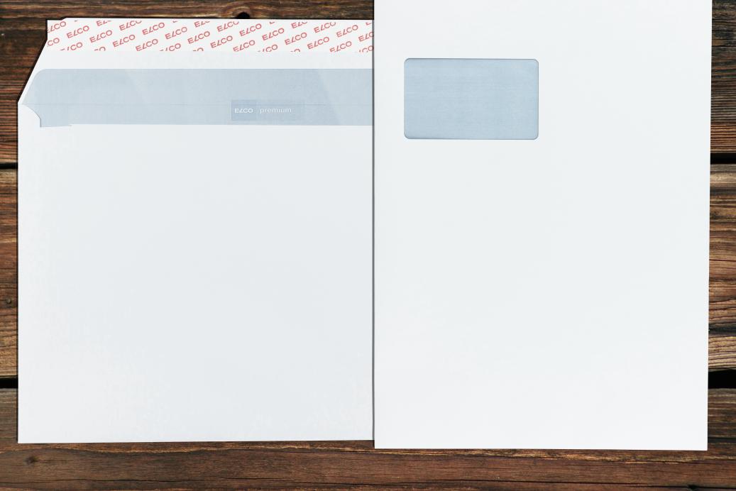 Briefhüllen mit Fenster C4 229x324 mm Haftklebend Hochweiß 120 g/qm